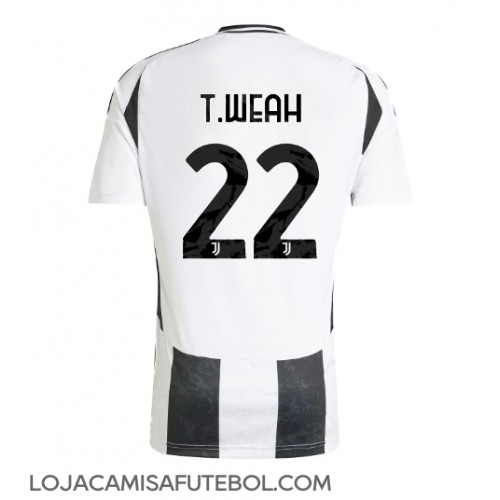 Camisa de Futebol Juventus Timothy Weah #22 Equipamento Principal 2024-25 Manga Curta